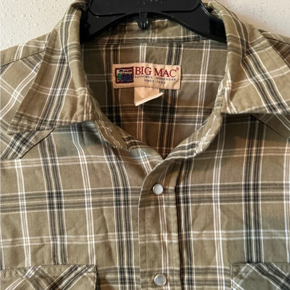 Vintage Big Mac XL Long Sleeve Plaid - Picture 2 of 4